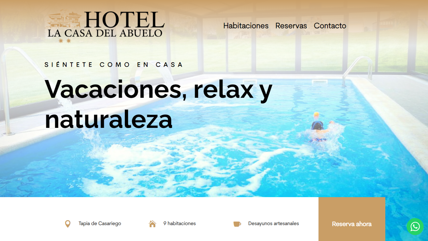 Imagen de la web de Hotel La Casa del Abuelo