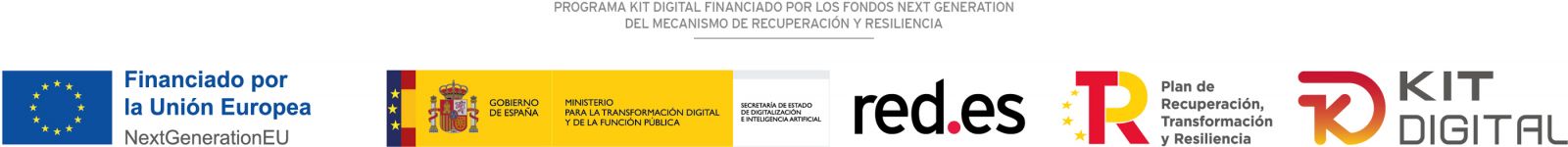 Logos de las diferentes instituciones que llevan a cabo el kit digital